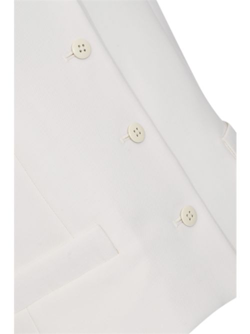 Gilet MSTMADIA in crepe di lana Bianco MAX MARA STUDIO | 2616151011600010